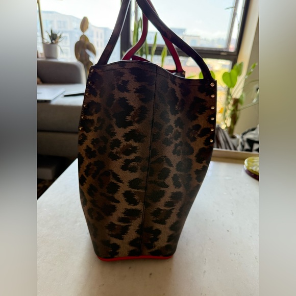 Christian Louboutin Studded Leopard Cabarock Tote- Perfect! Never been used! - Picture 4 of 12